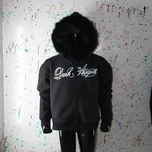 Sweat-shirt à capuche pour homme, personnalisé avec logo OEM, en coton 100% lourd, fermeture éclair, hiver, fils fins - Product Image 2