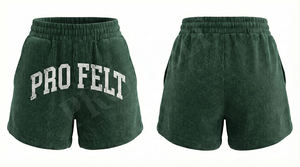 Unisex OEM ODM Canvas Mid Waist Summer Lounge Shorts <b>Elastic</b> Waist Cozy Soft Quick Dry Breathable Eco-Friendly 100% Cotton - Product Image 5