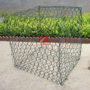 Thép mạ kẽm gabion lưới giỏ bảo vệ vườn màu xanh lá cây nông nghiệp <span class=keywords><strong>Net</strong></span> dệt gabion hộp - Product Image 1