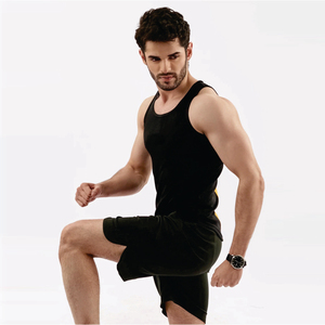 Men's Fitness Vest Stringers Gym Wear Tank Top Singlet Elastic Breathable and Quick-Drying 100% Cotton Sleeveless - Product Image 2