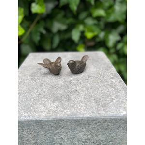 ชุดนกทองเหลืองงานฝีมือ ชุดนกเหล็กหล่อวินเทจ ของตกแต่ง จำนวน 2 ชิ้น ราคาถูก - Product Image 2