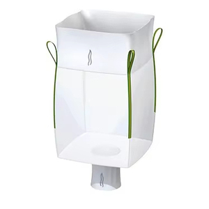 Bolsa Jumbo FIBC tipo U con falda superior y boquilla inferior, de 1.5 toneladas, de polipropileno tejido, para transporte de arena, minerales y cemento - Product Image 1