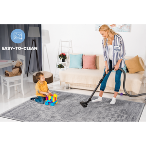 MARFI collezione elegante 2x3 argento/orientale Non spargimento tappeto per camera da letto casa ufficio soggiorno resistente alle macchie - Product Image 5