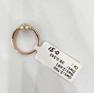 Bague de fiançailles solitaire en diamant naturel taille brillant certifié IGI, 0,86 + 0,50 carats, la plus vendue, en or jaune 14 carats plaqué rhodium - Product Image 6