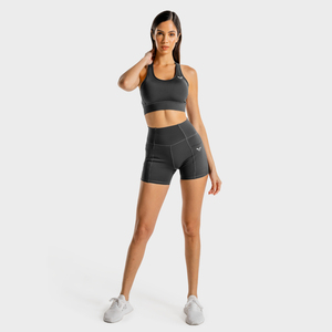 Shorts Deportivos de Alta Calidad, Transpirables, de Secado Rápido, Talla Grande, para Mujer, Ropa de Yoga, Marca Miqi, Shorts para Ciclismo con Bolsillo para Teléfono - Product Image 6