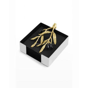 Trending White <b>Marble</b> Display Tissue Stand With Gold Plated Casted <b>Large</b> Leaf Hot Selling Wedding Napkin/Tissue Holder by TCD - Product Image 4