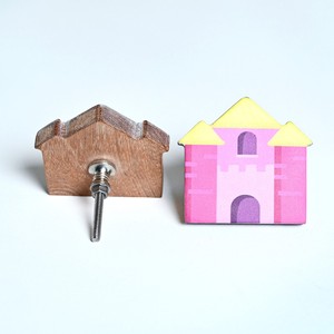 Handmade Modern Wooden Castle Drawer <b>Knobs</b> & Cabinet Handles <b>for</b> Kids Multicolor Exterior & Warehouse Use Kitchen <b>Dresser</b> Pulls - Product Image 4