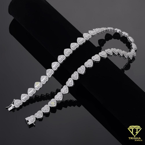 Collar con forma de corazón, diseño con piedras brillantes, joyería elegante de moda para mujer, regalo para fiesta nupcial, suministro al por mayor - Product Image 4