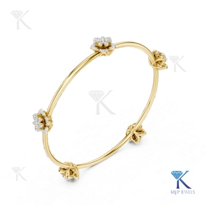 Luxury 14K <b>Solid</b> Gold Tennis <b>Bracelet</b> Brilliant Cut Lab Grown Diamond Centerpiece Halo Side Diamonds Engagement Party Gift - Product Image 5