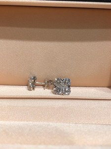 Hot Selling Moissanite Round Cut Diamond Stud Floral <b>Earrings</b> For Women's 925 <b>Silver</b> Fine Trendy Party Jewelry For Partners - Product Image 5