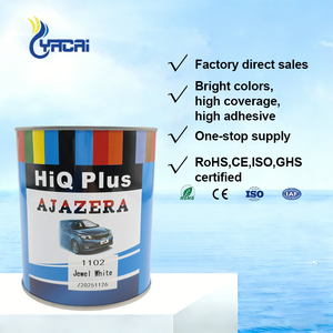 Peinture automobile acrylique 1K à <span class=keywords><strong>prix</strong></span> <span class=keywords><strong>d</strong></span>'usine, haute adhérence, résistante aux rayures, blanc bijou, pack unique, revêtement automobile pour carrosserie - Product Image 5