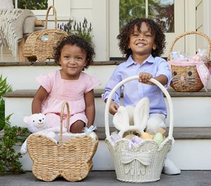 Panier de rangement au design lapin, fabriqué au Vietnam, artisanal, décor durable idéal pour les chambres d'enfants, vente en gros disponible. - Product Image 3