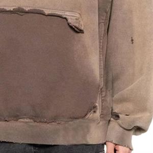 Sudadera con Capucha Vintage Lavada al Ácido de Calidad Superior, Sudadera Básica de Algodón Mezclado para Hombre, con Logotipo Personalizado, Venta al por Mayor - Product Image 4