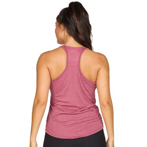 Débardeur dos nageur non tissé pour femme, col rond, uni, coupe droite, décontracté, à manches courtes, respirant, séchage rapide, idéal pour l'été - Product Image 6