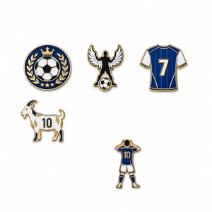 Custom Metal Black Nickel Enamel Pin Manufacturer Personalized <b>Sports</b> Soccer Lapel Pins Badges Bulk Wholesale OEM Factory Supply - Product Image 1