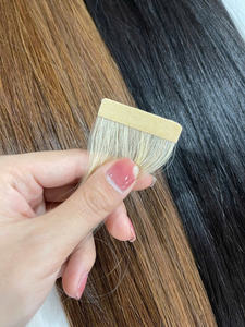 Venta caliente 2025 Super doble dibujado recto liso brillante Color marrón cinta extensiones de cabello humano de alta calidad - Product Image 6