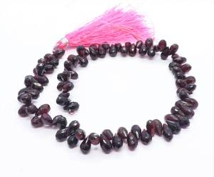 AAA Natural Rhodolite Garnet Faceted Teardrop Shape <b>Beads</b> 10 Inch Strand Size 4x6MM High Quality Rhodolite Garnet Gemstone <b>Beads</b> - Product Image 4