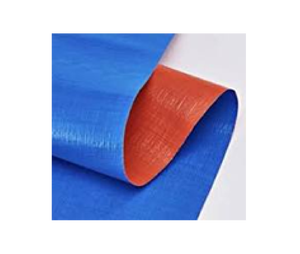 Bâche en HDPE bicolore – Feuille laminée bleu/orange - Product Image 4