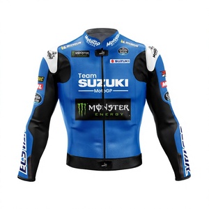 Joan Mir Ruzuki Racing Leather Suit 1Pc Cowhide/Kangaroo Moto Track/Riding MotoCp Jumpsuit/Traje para Bikers Level 2 Armors - Product Image 3