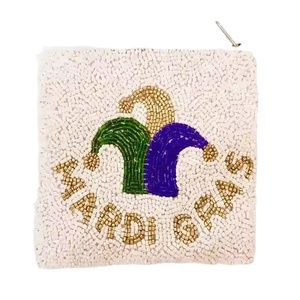 Luxury Funny Quote Beaded Coin Purse Botox Money <b>Pouch</b> Custom Seed Bead <b>Mini</b> Wallet Handmade - Product Image 1