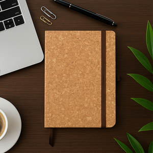 Agenda de Corcho A5 Clásica, 192 Páginas, Cubierta de Corcho Natural, Ecológica, Profesional, Encuadernación Perfecta, Impresión UV/Serigrafía, Regalo, Uso en Oficina, Venta al Por Mayor - Product Image 2
