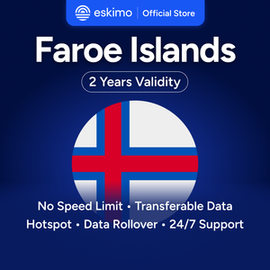 Tarjeta SIM digital (eSIM) de 5 GB para Islas Feroe, Eskimo. Datos de alta velocidad 4G/5G. No se requiere SIM física. Válida por 2 años. Transferencia de datos ilimitada. - Product Image 1