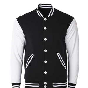 Chaqueta Bomber Varsity Corta Personalizada con Logo para Mujer, Temporada Otoño-Invierno, con Botones, Estilo Béisbol, Impermeable y Transpirable - Product Image 2