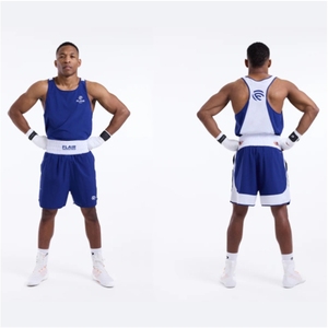 Conjunto de Singlet de Boxeo Personalizado para Hombre – Chaleco Deportivo Ligero y Transpirable y Pantalones Cortos, Uniforme de Boxeo para Entrenamiento y Competición - Product Image 1