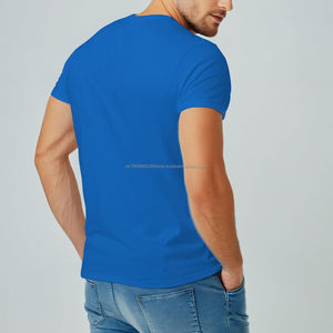 Camiseta al por mayor 100% algodón, cuello redondo, personalizable con impresión de LOGO, camiseta con impresión personalizada para hombre - Product Image 4