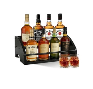 Estante para Botellas de Vino de Metal Dorado Moderno, Independiente, para 5 Botellas, Soporte para Botellas de Vino de Sobremesa, para Gabinete, Alacena, Almacenamiento de Botellas de Vino - Product Image 5