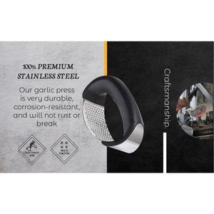 Stainless Steel <b>Fruit</b> & <b>Vegetable</b> <b>Tool</b> Garlic Press - Product Image 3