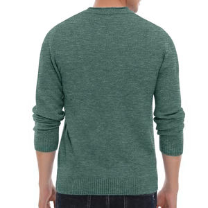 Vente en gros de pulls d'hiver à manches longues pour hommes, de haute qualité, épais, respirants, en coton mélangé. - Product Image 5