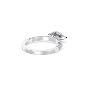 Bague solitaire pour femme REYES Custom Fine Jewelry, certifiée GRA, en argent sterling 925, coupe marquise, 1,43 ct, moissanite VVS. - Product Image 4
