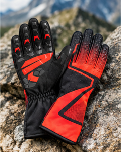 Guantes de Carreras de Dedo Completo, de Poliéster y Algodón, Impermeables, Ligeros, Antideslizantes, con Cierre de Gancho y Bucle, Unisex, para Invierno y Actividades al Aire Libre, con Paneles - Product Image 6