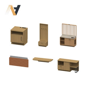 Adjustable <b>Storage</b> <b>Bed</b> Hotel Bedroom Casegoods Set for Guest Room Conversion and Renovation Holiday Inn - Product Image 5