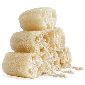 Éponge de cuisine en luffa 100% végétale, compostable, tampon à récurer pour la vaisselle avec étiquette privée personnalisée - Product Image 3