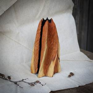 Jarrón de Piso Ecológico Hecho a Mano con Madera de Albaricoque Silvestre, Decoración para Bodas, Tamaño Personalizado - Product Image 6