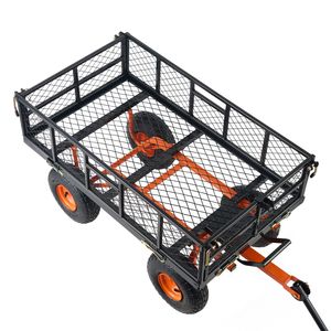 Carrello da Giardino in Metallo Robusto, Versatile Carrello Ribaltabile a Doppia Funzione con Montaggio Semplice, Carriola 4 - Product Image 3