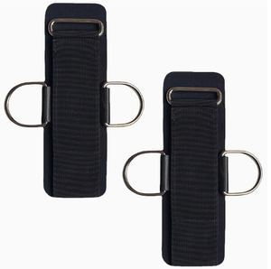 PROFIT SPORT Sangles de soutien pour poignets en néoprène avec anneaux en D, fermeture auto-agrippante réglable, antidérapantes pour la musculation et l'entraînement en salle de sport, unisexe - Product Image 2