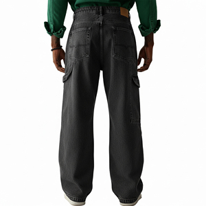 Pantalon en denim 100% coton de haute qualité pour homme, vêtements décontractés d'hiver, logo brodé personnalisé, streetwear confortable, pantalon en denim pour homme - Product Image 2