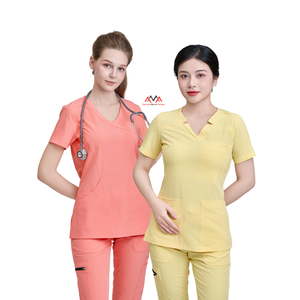 Uniforme Médico VN FACTORY, el Más Cómodo y Útil, Diseño de Mono para Salón de Belleza, Uniformes de Enfermero Masculino para Hospital, Blanco, Fábrica FMF - Product Image 1