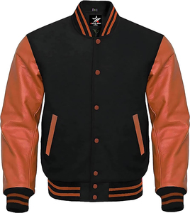 Latest <b>Baseball</b> Letterman Chenille Patches <b>Jacket</b> High Quality Customized Logo Pattern Custom Crop <b>Jacket</b> With Patches - Product Image 3