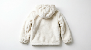 Parka à capuche en fausse fourrure blanche, veste d'hiver épaisse, fermeture éclair, manteau en peluche pour les activités de plein air - Product Image 2