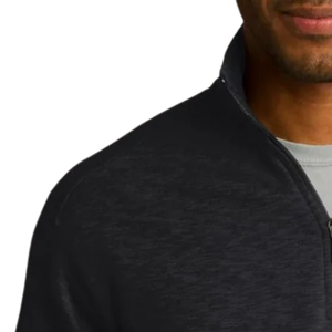 Pull à col zippé en molleton flammé anthracite pour homme, brodé, à manches longues, décontracté, pour l'hiver, vêtement de mode - Product Image 3