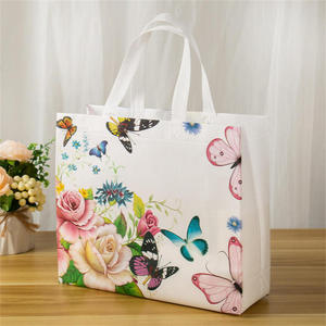 Custom Laminated PP Non Woven <b>Tote</b> Bag <b>Plastic</b> drawstring bag Summer bags Eco Friendly Shopping Packaging Supplier Vietnam - Product Image 1