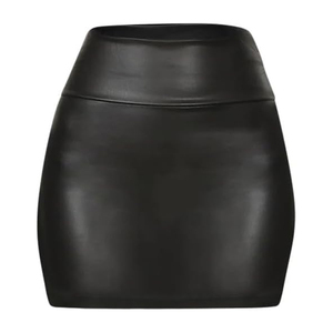 Nouvelles jupes en cuir pour femmes, mode streetwear personnalisée, avec logo imprimé sur mesure, jupes en cuir pour femmes - Product Image 4