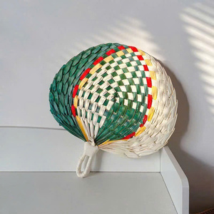 Ventilateurs de camping réutilisables en bambou Hailian, tissés à la main, sans pales, en feuilles de palmier, pour bébé, avec emballage cadeau - Product Image 2