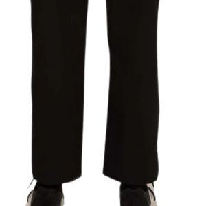 Women's Black Straight Leg Pants <b>Elastic</b> <b>Waist</b> Casual Relaxed Fit <b>Trousers</b> <b>with</b> Side Pockets Lightweight Everyday Fashion - Product Image 5