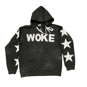 Sweat à capuche en molleton 100 % coton pour homme, coupe classique, respirant, avec poche avant personnalisable, 340 grammes, tricoté - Product Image 1