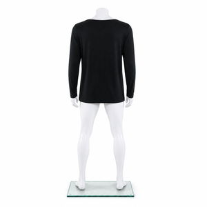 MEGA MAPLE 220g Tejido sin Etiquetas, Disponible para OEM/ODM Camiseta Básica Coreana de Manga Larga con Cuello Redondo y Ajuste Delgado para Mujer - Product Image 3